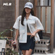 美职棒（MLB）男女情侣纯色凉感梭织衬衫外套25新款WSB02/WSB04 纽约洋基队/黑色 XS