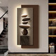 Mopai (Mopai) stone running entrance decoration painting modern light luxury meaning good corridor hanging paintings into the door LED luminous lamp painting murals stone running A model 60*120cm48*12048*100 plug-in model