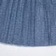 
beanpole [New Product] Binbo Spring and Summer 2025 Women's Elegant Pleated Imitation Denim Tulle Skirt Blue S 160/66A 26
