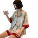 UKUHPKINS Spring and Automne Ice Silk Shek Shorts Shorts pyjamas Femme Femme Female Casual Clothing Set Yfy9905 [Silk Smooth and Cool] M [80-100jin suggéré [Jin est égal à 0,5 kg]]]