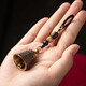 Brass key chain pendant personalized bell turtle shell handle piece retro car key lanyard stall wholesale Brass cicada + Ruyi braided rope