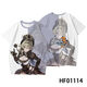 
COMIC SOUL 3T-shirt, summer short-sleeved, co-branded 3D printed trend top for primary and secondary school students and teenagers Eden TXU4877 6XL Suitable for weight 190-210Jin [Jin equals 0.5 kg]