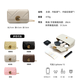Ximuting Pfirsich Kokosmilch Kokosnusshaut Diamond Kettenbeutel Frauen Crossbody Single Umhängetasche Reisgrau [Valentinstagsgeschenk]