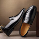 Chaussures en cuir relâchées intérieures pour hommes 49 Chaussures de mariage en cuir souple de grande taille 47 Usure formelle Business 48 Spécial décontracté 36 petite taille 35 9922 Chaussures simples noires 47
