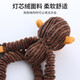 Pet Toys Corduroy Dog Sound Malling Plush Toy con anillo de goma Suministros de diversión interactivos resistentes a la mordedura
