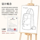 Chest bag for men's one-shoulder crossbody bag for chest trendy multifunctional sports and casual small cross bag lightweight cross bag new product ink black X1049