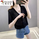 Woodpecker Hollow Shgl Summer Rock Top Ice Seiden Sonnenschutzmittel Strickjacke Frauen Kurzjacke dünne Hemd Trendy Weiß XL