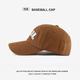 SOMUBAY Children's Hat Spring and Autumn Baseball Cap Boys and Girls Korean Fashion Brand Baby Outdoor Sunscreen Shade Letter Cap Brown Color Recommended for 3-10 Years Old