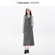 Fragment suit women's spring new v-neck casual vest slimming body-covering a-line skirt commuting complete set gray XL