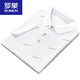 
ROMON (ROMON) 2025 new summer lapel men's short-sleeved t-shirt casual POLO. shirt men's collar half-sleeved ice silk white QY679 M