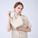 Gushiqi Französische Luxus brandneue Top-Layer-Kuhläden One-Shoulder Gemüsekorb Handheld Crossbody Bag Valentinstag Geburtstagsgeschenk für Frauen vor Weiß [Off White] Schicken Sie Ihre Freundin zu Ihrer Frau zu Ihrer Mutter