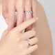 Fakou ECG PT950 platinum couple ring platinum ring live proposal ring birthday gift for girlfriend and wife platinum model-single ring female ring