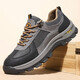 Genuine leather men's shoes spring new outdoor hiking hiking shoes breathable men's casual dad shoes comfortable sports shoes men B9880 gray 42