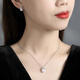 Dan Pei luxury high-end genuine Ice and Snow Queen S925 silver sterling silver pearl necklace new clavicle chain holiday gift white gold