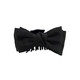 Black double-sided bow hair clip 2024 new large hair clip back of the head high-end hair shark clip hair accessory black bow hair clip