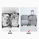 易旅（Etravel）旅行收纳袋束口袋套装衣服整理打包袋旅游行李箱衣户外装备 灰色旅行生活七件套-