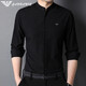 
FALAMONE Armani small stand-alone cotton shirt men's 2025 spring and autumn shirt casual inner Chinese collar thin shirt XQFD-9930 white M 165