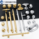 Junmo Französische leichte Luxusschrank-Türgarderobe Messing Griff Modern einfaches, massives Gold Silber Chrom Schrankschubladengriff 6197-Single-Loch-Chrom