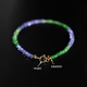 Ruohua (RUOHUA) Su Zhu 2-3mm/Tanzan stone saffrey garnet bracelet bracelet for women 18K gold birthday gift for girlfriend Tanzan stone bracelet [16cm]