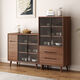 Yizhiyan 2025 Neues Sideboard Haushalt Massives Holz Grenze verlängerte Restaurant Wandlagerstraße Multifunktionsküchenschrank [hochbeiniger Stil] 180*40*92-Luxus-Typ E0 Level