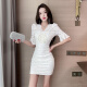 Cálculo/Bolso de banquete de embrague de moda agudo Banquete para mujeres Celebrador de manos de la mano del vestido de la mano de la mano Diamante Luxury Cheongsam Bag Bag Bag Gold_ con cadena larga + cadena corta