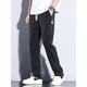 
Casual pants for men 2025 new fashion brand straight loose men's pants Tennis wide-leg men's long pants men's summer thin style 1048 black + 1048 light blue XL size 31-32