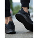 Adidas men's and women's shoes for summer new breathable sports shoes lightweight wear-resistant couple's shock-cushioned black warrior running shoes JQ9717 counter genuine 36