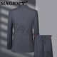 MAGIOPY luxury high-end brand men's suit suit men's spring and autumn new middle-aged business Korean version formal groom's dress gray M 170