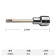 
Shida Dafei twelve corner rotary tool sleeve tool 12.5 ratchet wrench lengthened 100mm batch head 24801 25902/12 corner M-12140MM length