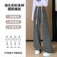 Pantalones de mujeres embarazadas shiduo estilos de primavera y otoño, rayas de pantalones de pierna ancha, polvas de otoño sueltas de gran tamaño Pantalones casuales ropa xl