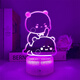 Spot eins und zwei Bubu USB Night Light ED Cartoon Cartoon Animation Peripherales Schlafzimmer Süßes Dekoration Geburtstagsgeschenk 3894 Ein und zwei Bubu Single Photo Sty