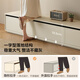Lin's Home White TV Cabinet Living Room 2025 New Household Floor-standing Rock Coffee Table Combination Small Apartment RI1M-A