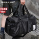 CavlslKcat travel bag men's large-capacity handbag dry and wet separation fitness bag business trip luggage bag casual sports bag black extra size (with shoe compartment) 48*24*26cm