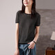 Sophie Ser Round Seck Shece Lint Risted Thind Sweater для женщин 2025 Летняя мода Универсальная повседневная черная полоса
