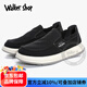 Walker Shop帆布鞋男2025新款夏季透气网孔老北京布鞋潮流一脚蹬软底休闲鞋男 黑色 41 【皮鞋码】