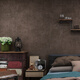 Dark pure pigment brown non-woven black wallpaper Nordic living room and bedroom background gray wallpaper sense SY1047F/dark gray 10 meters x 0.53 meters non-self wallpaper only