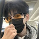 半框变色近视眼镜男可配度数痞帅理工男复古防蓝光辐射平光镜框架 磨砂黑【变灰色镜片】 平光镜【送镜盒镜布】