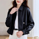 
ROMON (ROMON) jacket for women in spring and autumn 2025 new spring outfit, small and fashionable jacket, temperament, slim and versatile clothes, purple M