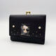 
Japanese Snoopy Snoopy series simple cute wallet ladies foldable coin wallet card bag wallet [black] SNP-1283-BK