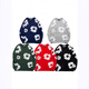Rongxitu sudadera estampada europea y estadounidense Y2K Hip Hop Street Men and Women Llover 3294 Pink M