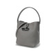 Longchamp Roseau Essential17 Botón de bambú Botón de vaca Bolsa Bolsa de un solo hombro Mini paquete básico de gris para mujeres (bolsa + bolsa de polvo)