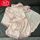 LangSha (LangSha) cool lace ice silk pajamas short-sleeved shorts for summer pajamas for women can wear casual and comfortable two-piece set thin style 9207# L [Suggested 100-115 Jin [Jin equals 0.5 kg]]
