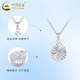 China Gold (CHINA GOLD) PT950 platinum water drop pendant, new light luxury and high-end platinum necklace for girls, birthday gift for girlfriend, PT950 platinum water drop pendant, free sterling silver chain, about 2.5g