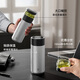 Jingdong Tokyo made titanium healthy thermos cup pure titanium tea separator, tea water separation, high-end large capacity for men and women, ice flower paint 500ml