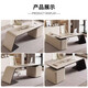 Miyou paint desk simple modern boss desk and chair combination manager desk president L-shaped desk executive desk 2.4*0.4*2.0 meters filing cabinet (without lights)