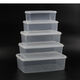 Meikejie kommerzielle weiße Frischwachtbox Rechteckige Kunststoff Transparent Kühlschrank Spezielle Aufbewahrungsbox kleine und kleine Food Box Stall Stall Box 844 Rechteckige Frischwachtbox Große Menge und Rabatt)