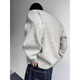 Digada Sweater Men's Autumn and Winter New American Cleanfit Henry Collar Bottoming Shirt Loose Knitted Sweater Men TXS-5010 Gray XL