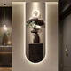 Clock drawing stone to operate the entrance clock drawing living room high-level wall light corridor corridor luminous electronic wall clock 2025 new model DQ6190 [luminous electronic clock model] 47-inch 40*120cm lightless digital display screen plug-in