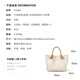 蔻一（Cnoles）包包女款2025年新款斜挎包奢品高级感编织手提包生日礼物送女朋友 米白-新款节日礼物送女生