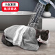 Zigman cat washing bag, cat washing artifact, cat anti-scratch, anti-bite, anti-lost, bath bag, nail clipper, fixed bag cleaning supplies, newly upgraded fifth generation gray cat washing bag